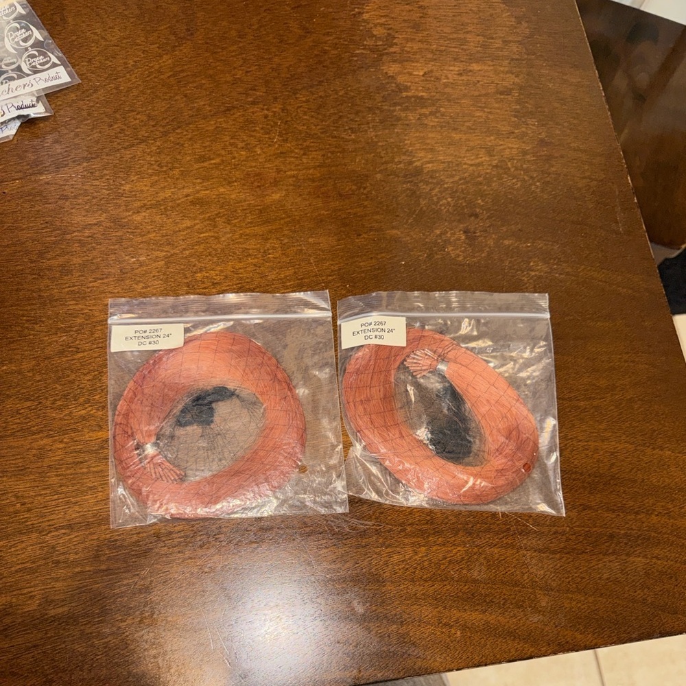 Red Hair Extensions in Packaging